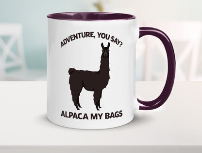 Adventure, Alpaca | Humor Geschenkidee Tasse