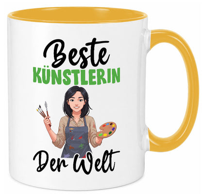 Beste Künstlerin| Kunst Geschenk Humor Geschenkidee lustiger Spruch Tasse