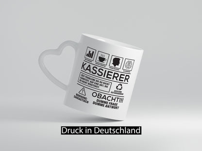 Achtung Probleme Kassierer Humor Geschenkidee Tasse