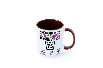 75 Geburtstag | schonend behandeln Jahre v2 lustiger Spruch Geschenk