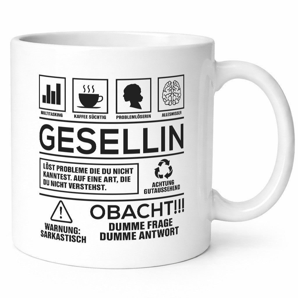 Achtung Probleme Gesellin | Handwerkerinnen lustig Humor Geschenkidee Geschenk
