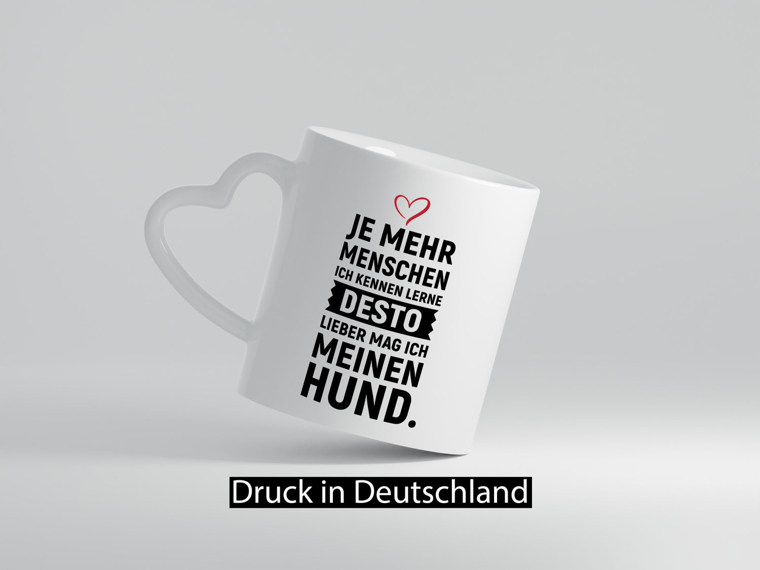 Je mehr Menschen ich kenne | mag meinen hund lustiger Spruch Geschenk