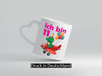11. Geburtstag | 11 Jahre Drache Flugzeug Geschenk Geschenkidee lustiger Spruch