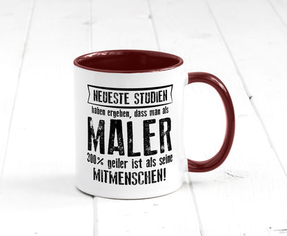 Neuste Studien: Maler | Malerei lustig Humor Geschenkidee Geschenk Tasse