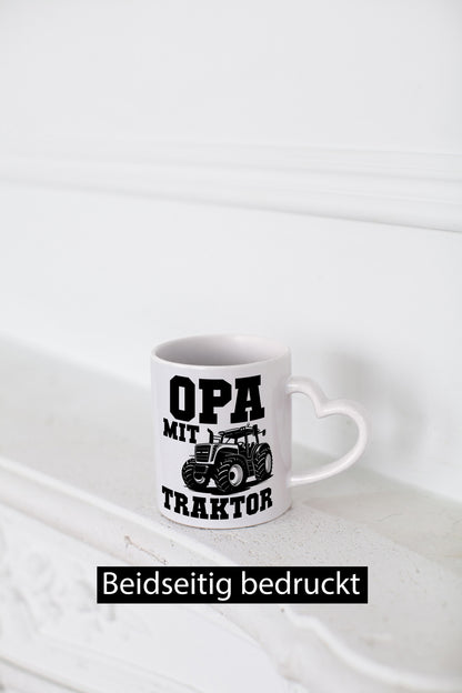Opa mit Traktor | Geschenkidee Familie Humor Tasse