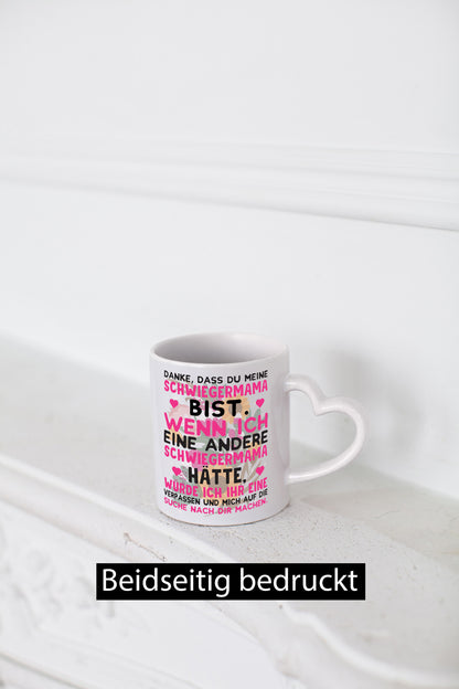Danke Schwiegermama | Schwiegermutter Tasse Spruch lustig Familie Geschenkidee