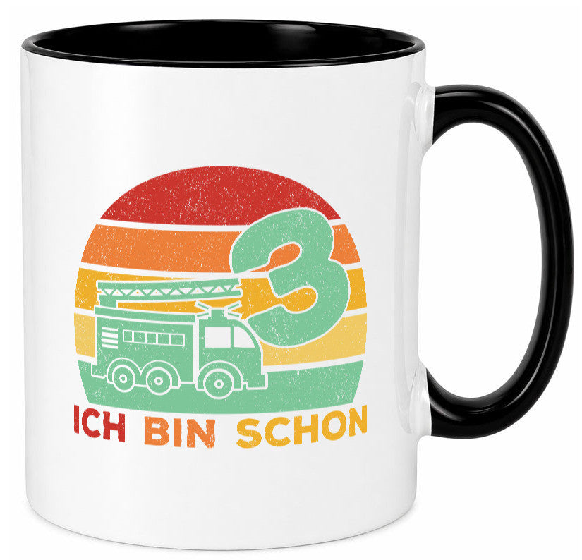 3. geburtstag | Feuerwehrauto 3 Jahre Feuerwehr Geschenk Geschenkidee lustiger Tasse