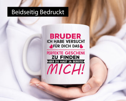 Bester Bruder Geschenk Humor Geschenkidee lustiger Spruch Tasse