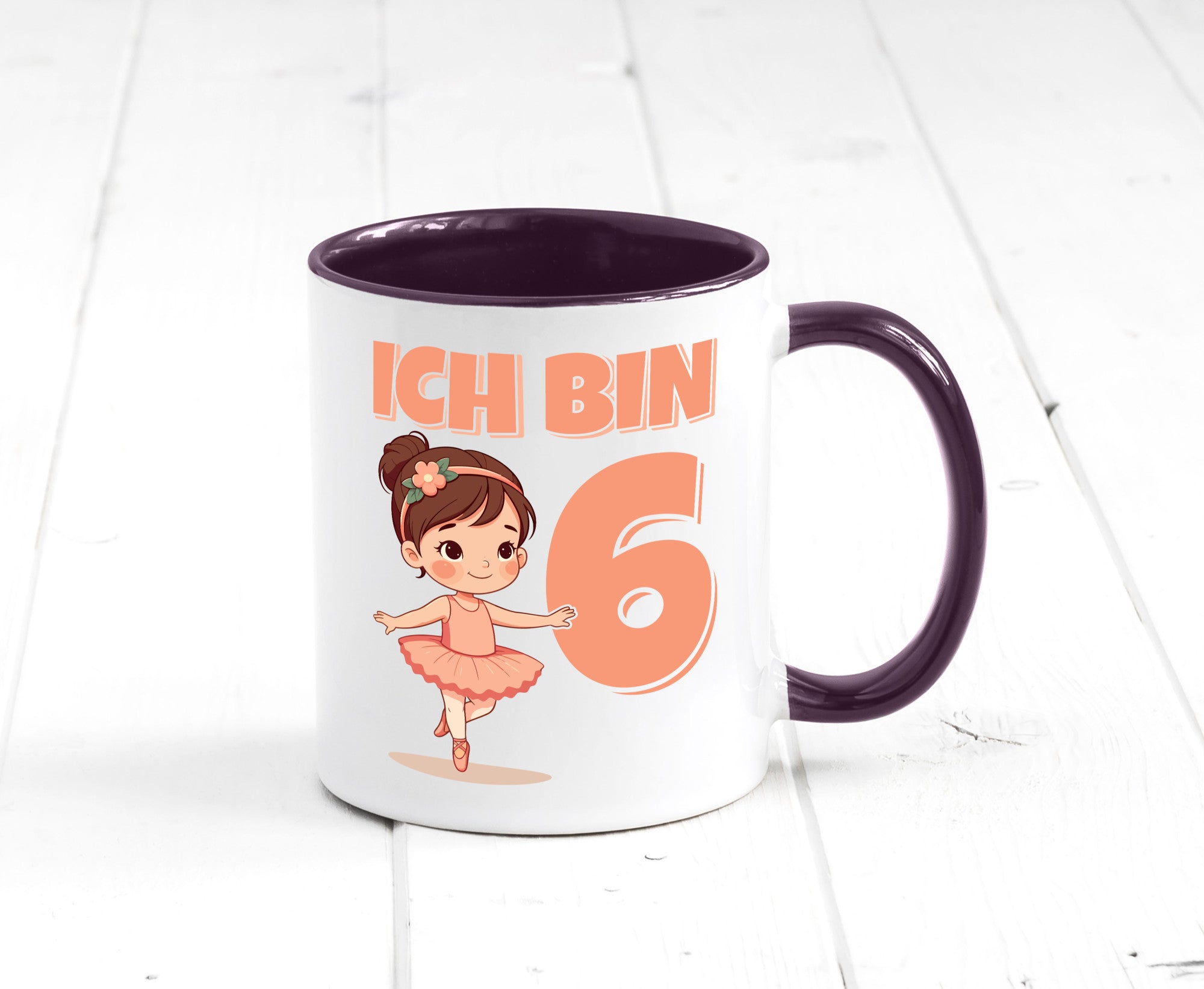 6 Geburtstag | Jahre Ballerina Mädchen Ballet lustig Geschenkidee Geschenk Tasse