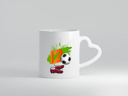 12. Geburtstag | Jungen Fußball Fußballspieler Humor Geschenkidee Tasse