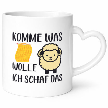 Komme was wolle, ich schaf das | Schal lustig Humor Geschenkidee Geschenk Tasse