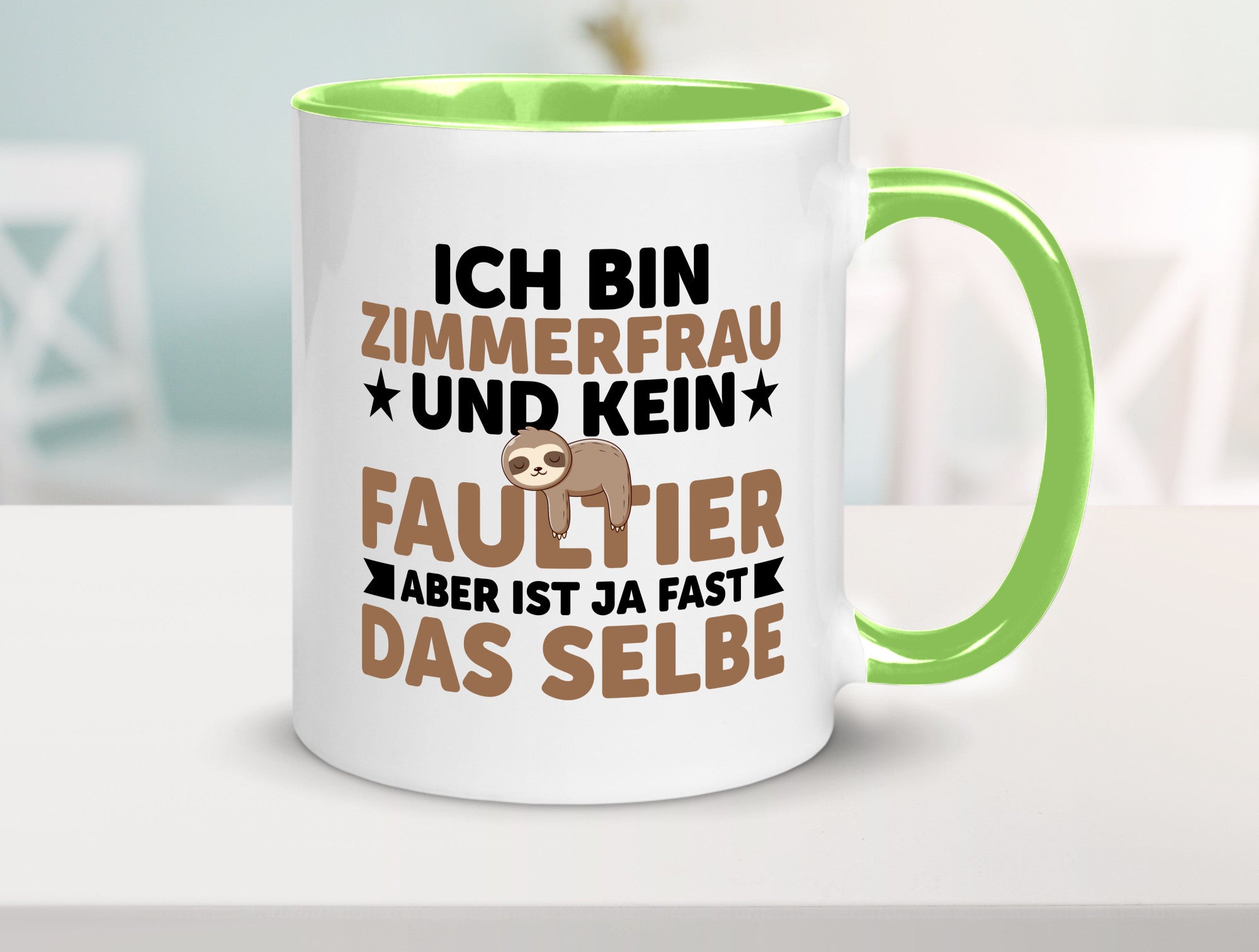 Ich bin kein Faultier: Zimmerfrau| Holzbau | Handwerkerin v2 Geschenk