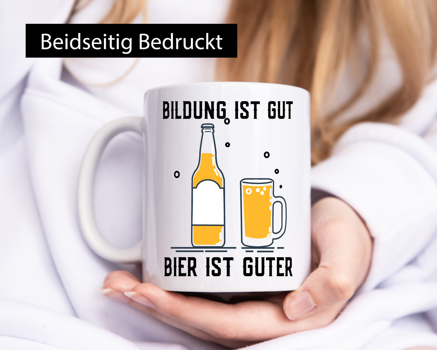 Bildung ist gut | Bier Biertrinker Party Humor Feier lustiger Spruch Geschenk