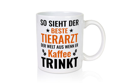 Kaffee trinkt: Tierarzt | Tiermedizin Mediziner Humor Tierliebhaber