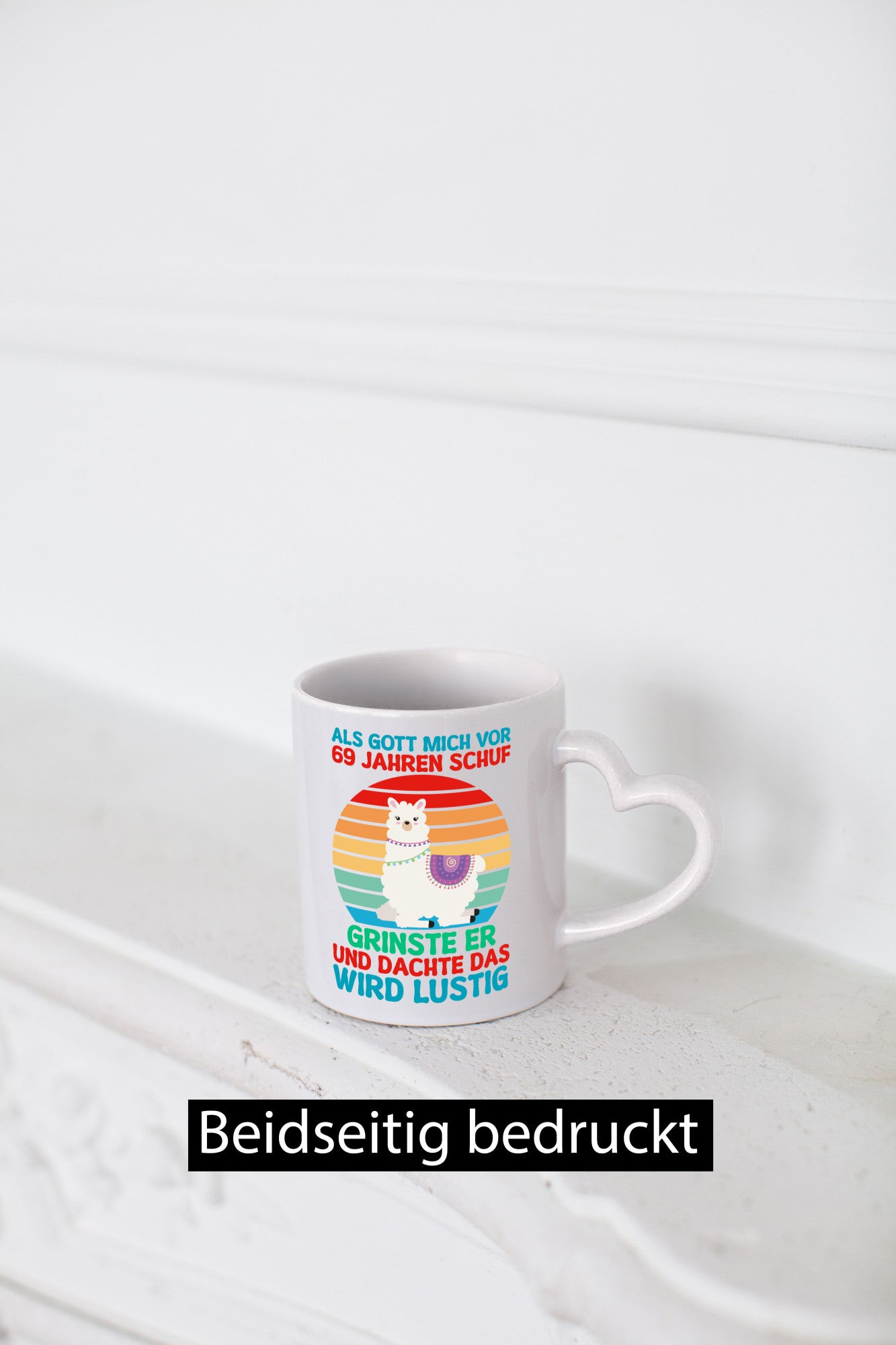 69. Geburtstag | 69 Jahre Gut Schuf mich Lama v2 Geschenkidee Humor Tasse