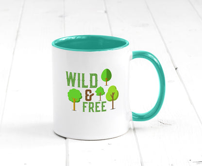 Wild and free | Freiheit Camper Hobbycamper Geschenkidee Humor Tasse