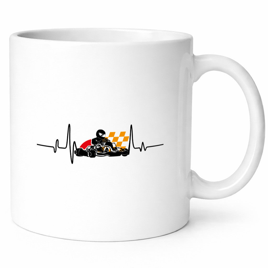 Go Kart Herzschlag | Kartsport Fan Fahrer Motor Geschenk Humor Geschenkidee
