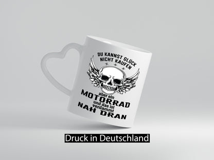 Glück kann man nicht kaufen | Motorrad Fahrer Biker Humor Geschenkidee Tasse