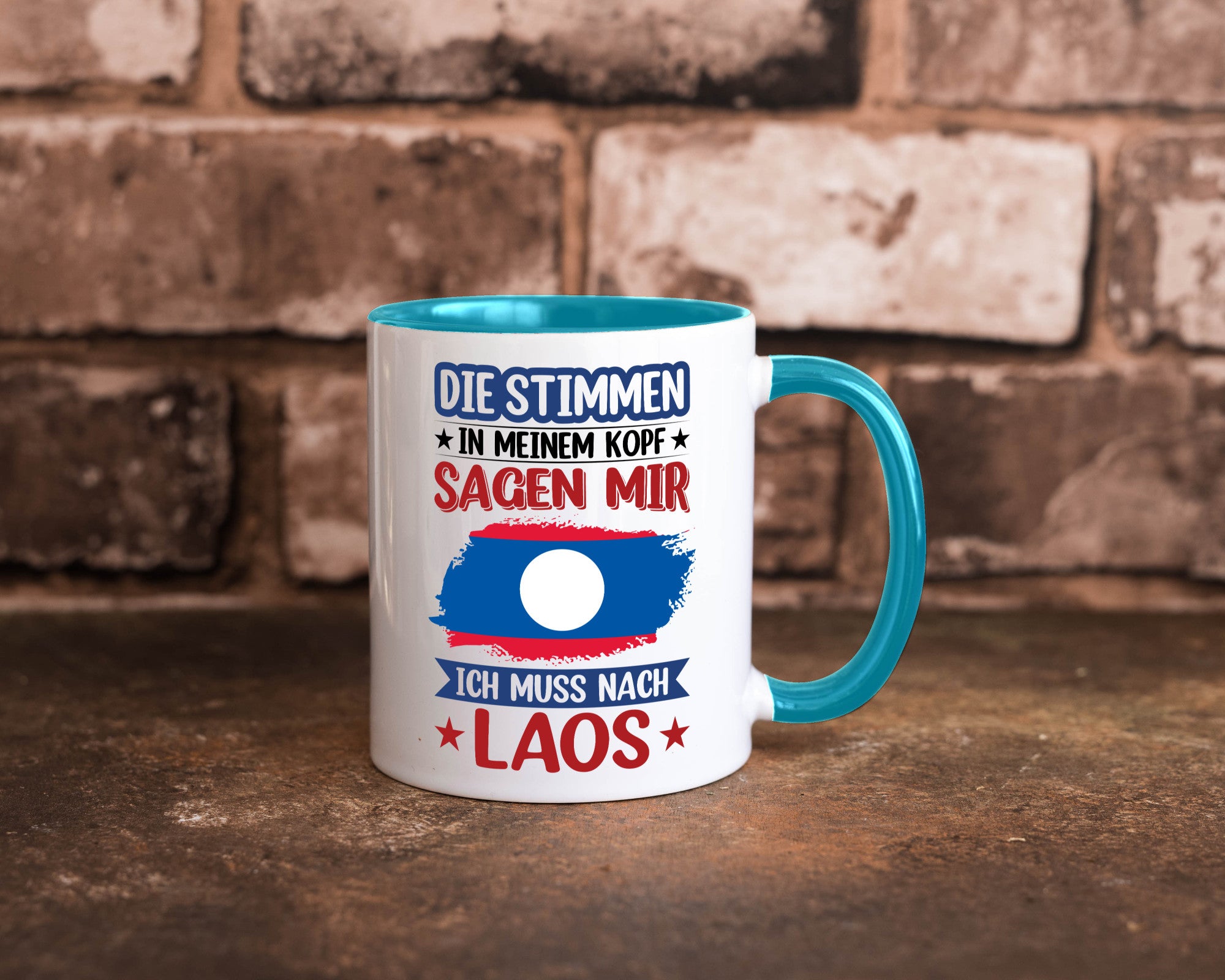 Laos | Urlaub Stimmen in meinem Kopf Traumland lustig Humor Geschenkidee