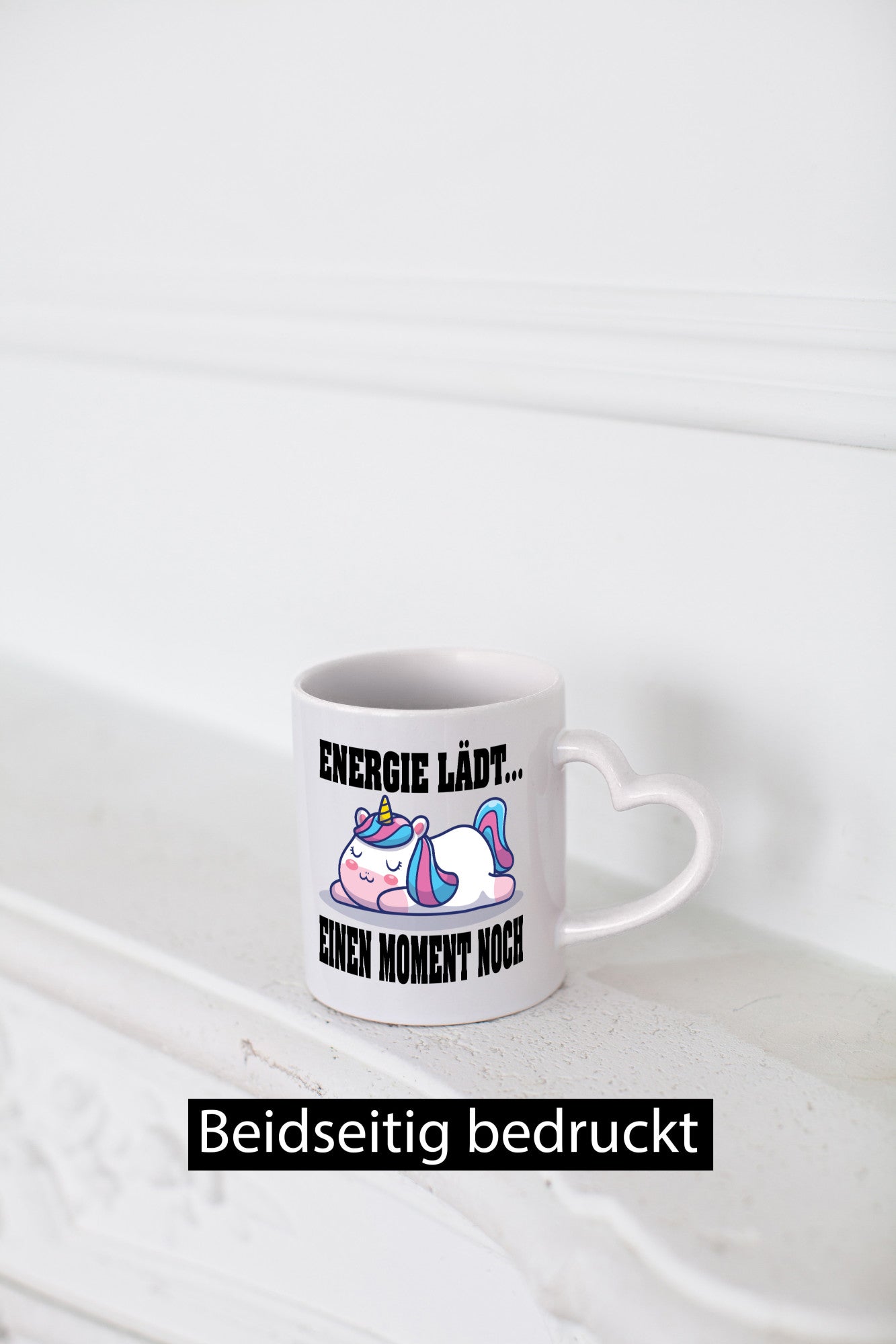 Energie Lädt einen Moment noch | Einhorn Faul Humor Geschenkidee Tasse