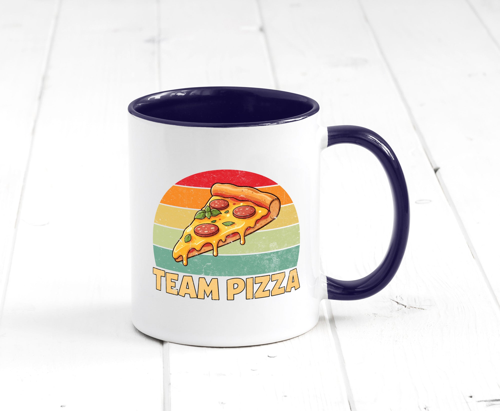 Team Pizza | Pizzaliebhaber Lover v2 Geschenkidee Humor Tasse