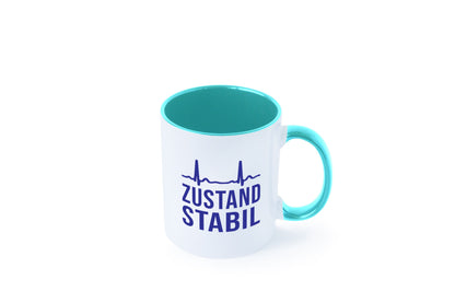 Zustand stabil | Herzschlag v2 Geschenk Humor Geschenkidee lustiger Spruch Tasse