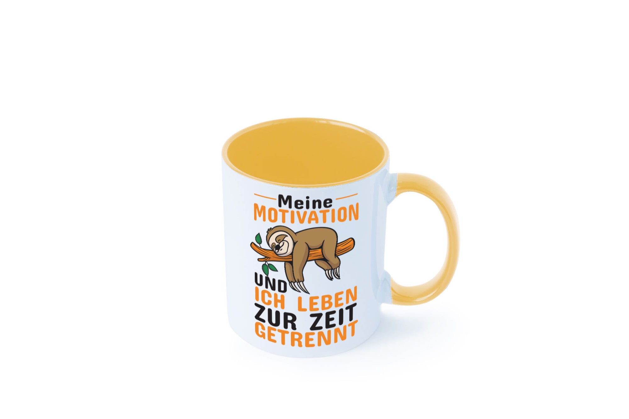 Keine Motivation | Faultier Tasse Büro Humor faul Geschenk Arbeit Kollegen