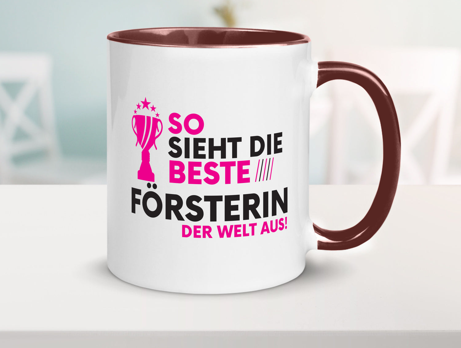 Die Weltbeste Försterin | Forst Arbeit Humor Kollegen Büro Geschenkidee Tasse