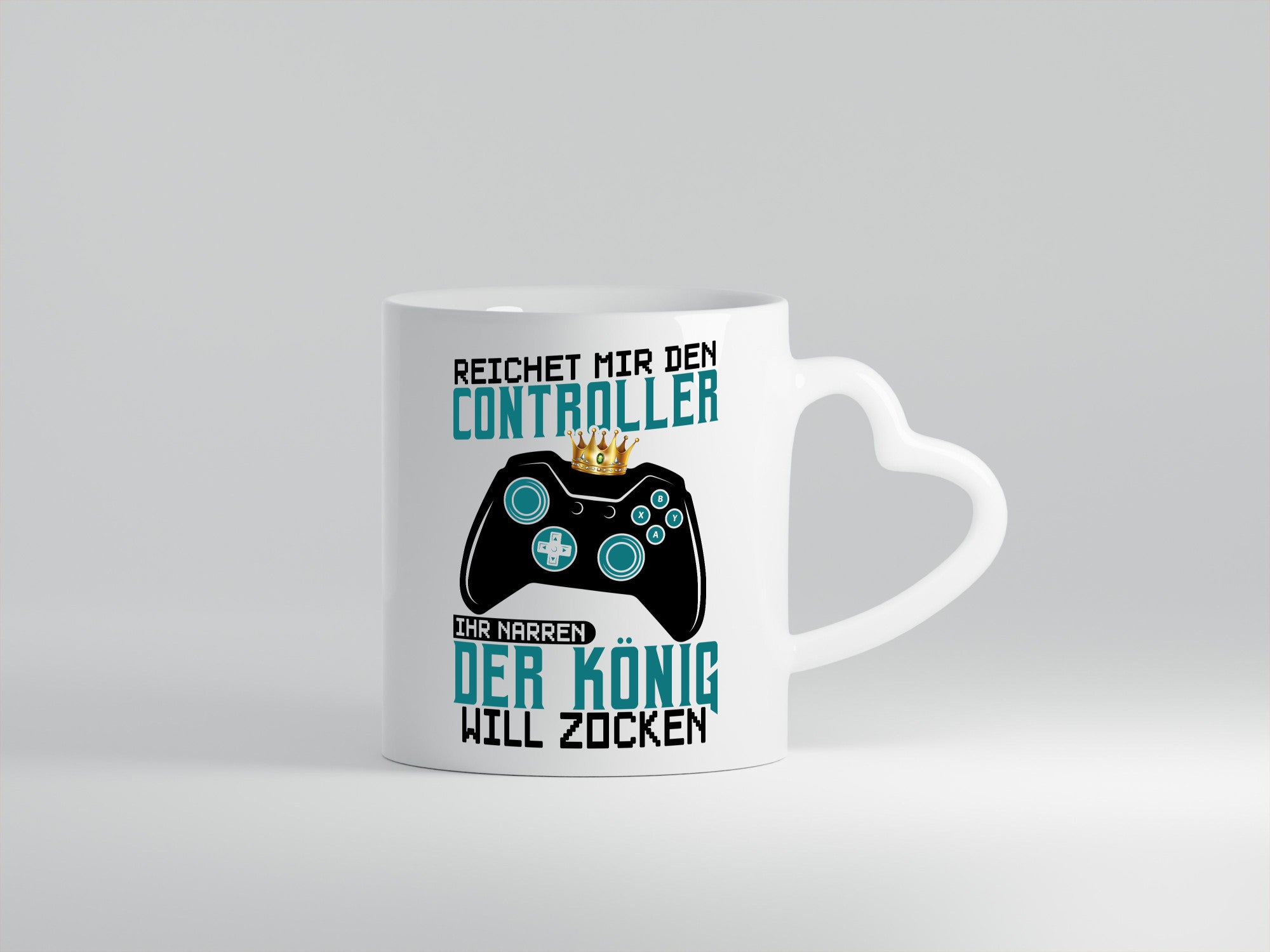 Der König will Zocken | Gamer lustiger Spruch Geschenk Humor Geschenkidee Tasse