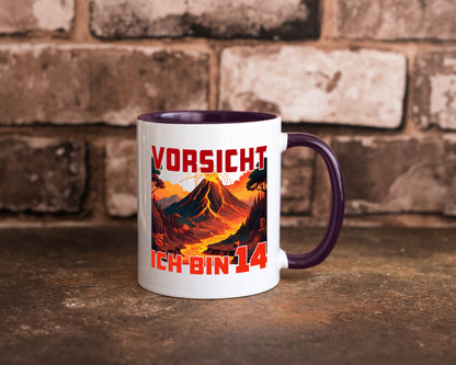 14. Geburtstag | 14 Jahre Vulkanausbruch Vulkan Geschenkidee Humor Tasse