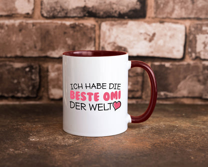 Beste Omi der Welt | Oma Tasse Geburtstag Muttertag lustig Familie Geschenkidee