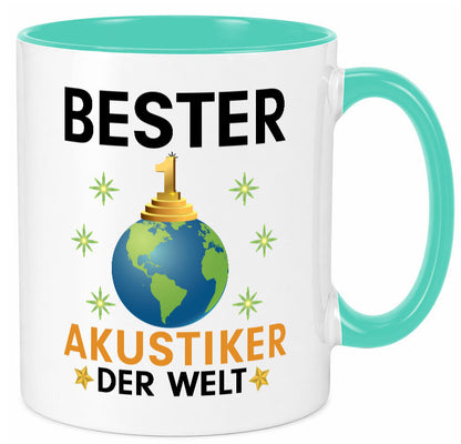 Welt Bester Akustiker | Akustik Hörgeräteakustik Geschenkidee Humor Tasse