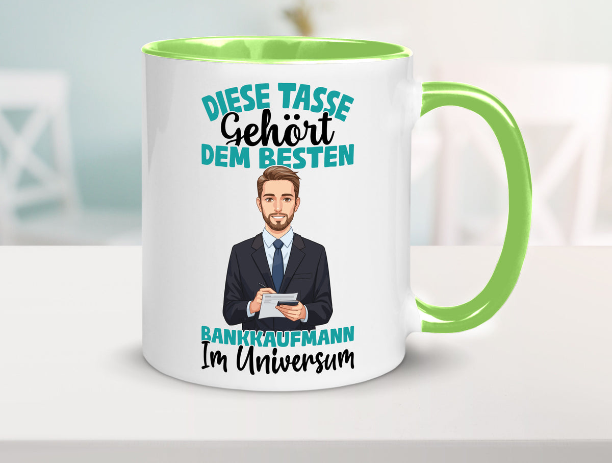 Im Universum: Bankkaufmann | Kaufmann Bank Kaufleute Geschenkidee Humor Tasse