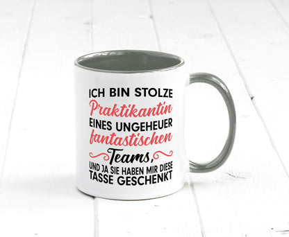 Stolze Praktikantin | Arbeitswelt Tasse Praktikum Geschenk Arbeit Kollegen Büro