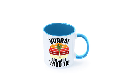 Hurra der lauch wird 18 | 18. Geburtstag Ehrentag lustiger Spruch Geschenk