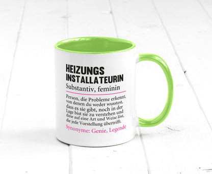 Heizungsinstallateurin | Beruf Spruch Heizung Geschenkidee Arbeit Kollegen Büro