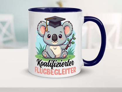 Koalifizierter Flugbegleiter | Steward Flughafen Geschenkidee Humor Tasse