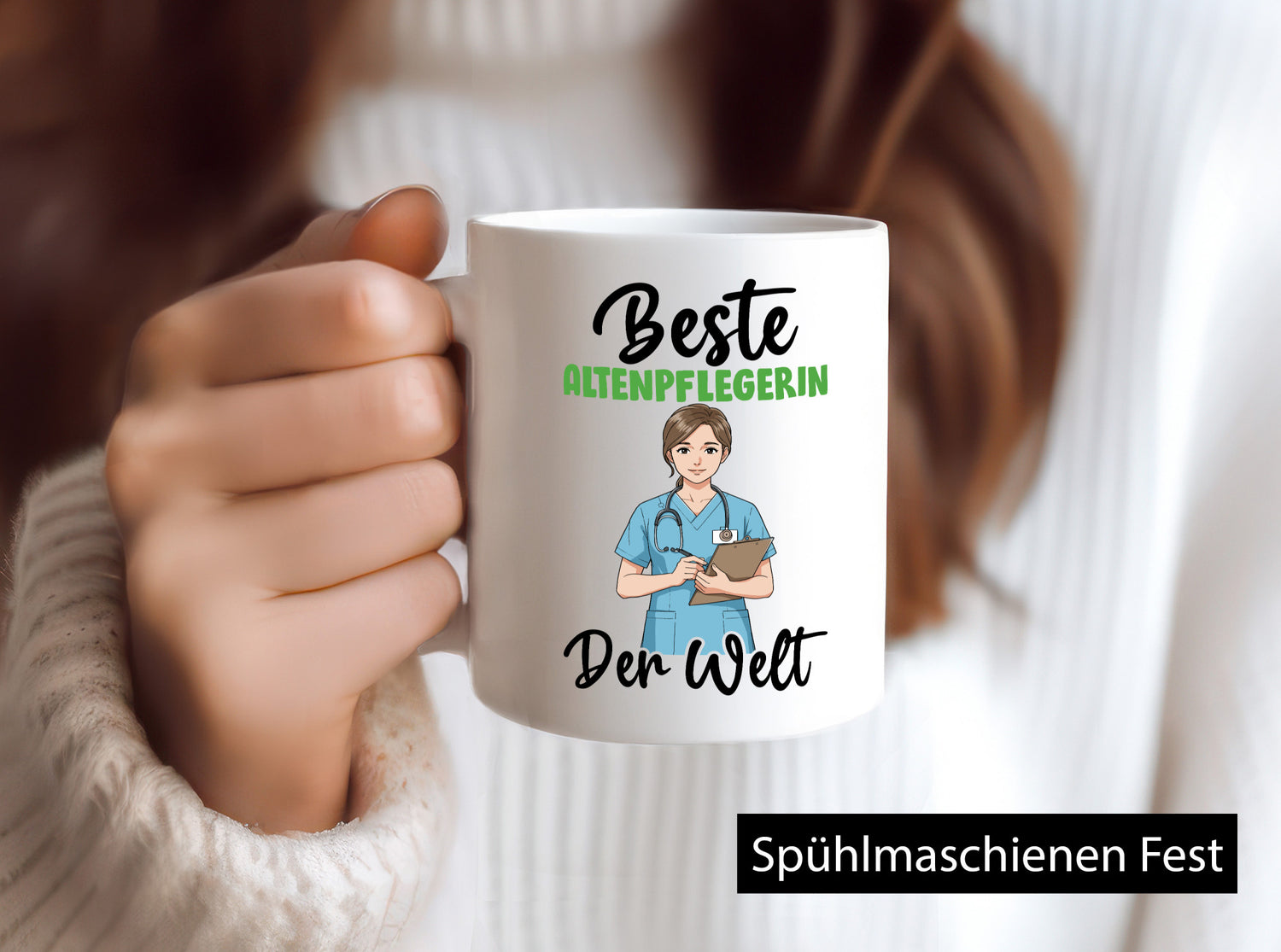 Bester Altenpflegerin | Pflegepersonal Pflege Geschenkidee Humor Tasse