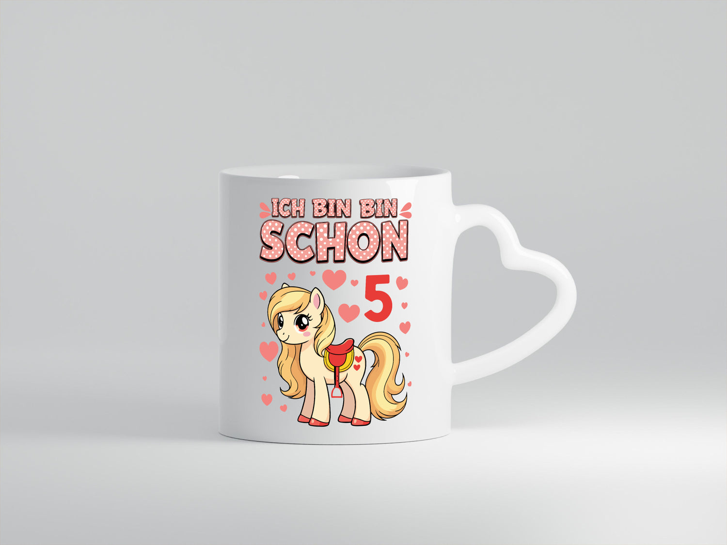 5. Geburtstag | 5 Jahre Mädchen Reiten Pony Humor Geschenkidee Tasse