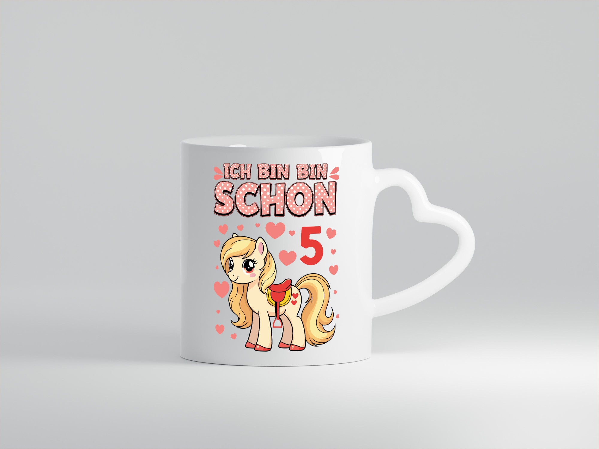 5. Geburtstag | 5 Jahre Mädchen Reiten Pony Humor Geschenkidee Tasse