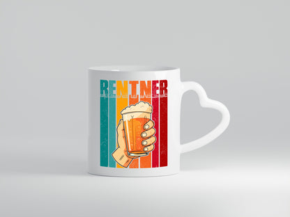 Rentner mit Bier | Bierliebhaber Ruhestand Humor Jubiläum Geschenkidee Tasse