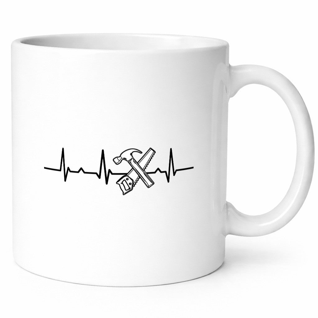 Werkzeug Herzschlag | Handwerker DIY Motiv lustig Humor Geschenkidee Geschenk