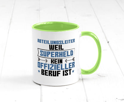 Superheld Abteilungsleiter| Führungskraft Geschenkidee Humor Tasse