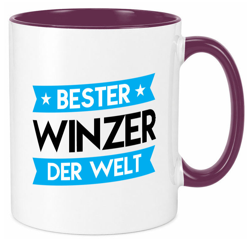 Bester Winzer | Weinbauer Wein Geschenk Humor Geschenkidee lustiger Spruch Tasse