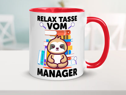 Relax Tasse: Manager | Management lustig Humor Geschenkidee Geschenk Tasse