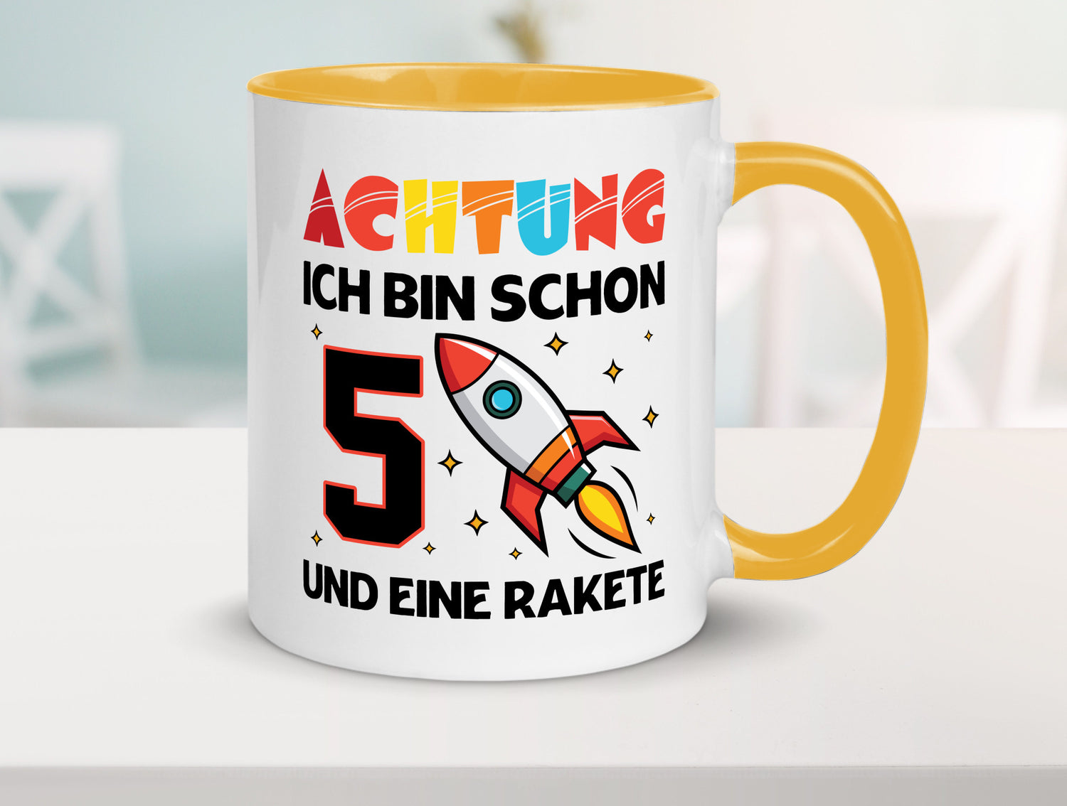 5. Geburtstag | Rakete Weltraum 5 Jahre Galaxy lustig Geschenkidee Geschenk
