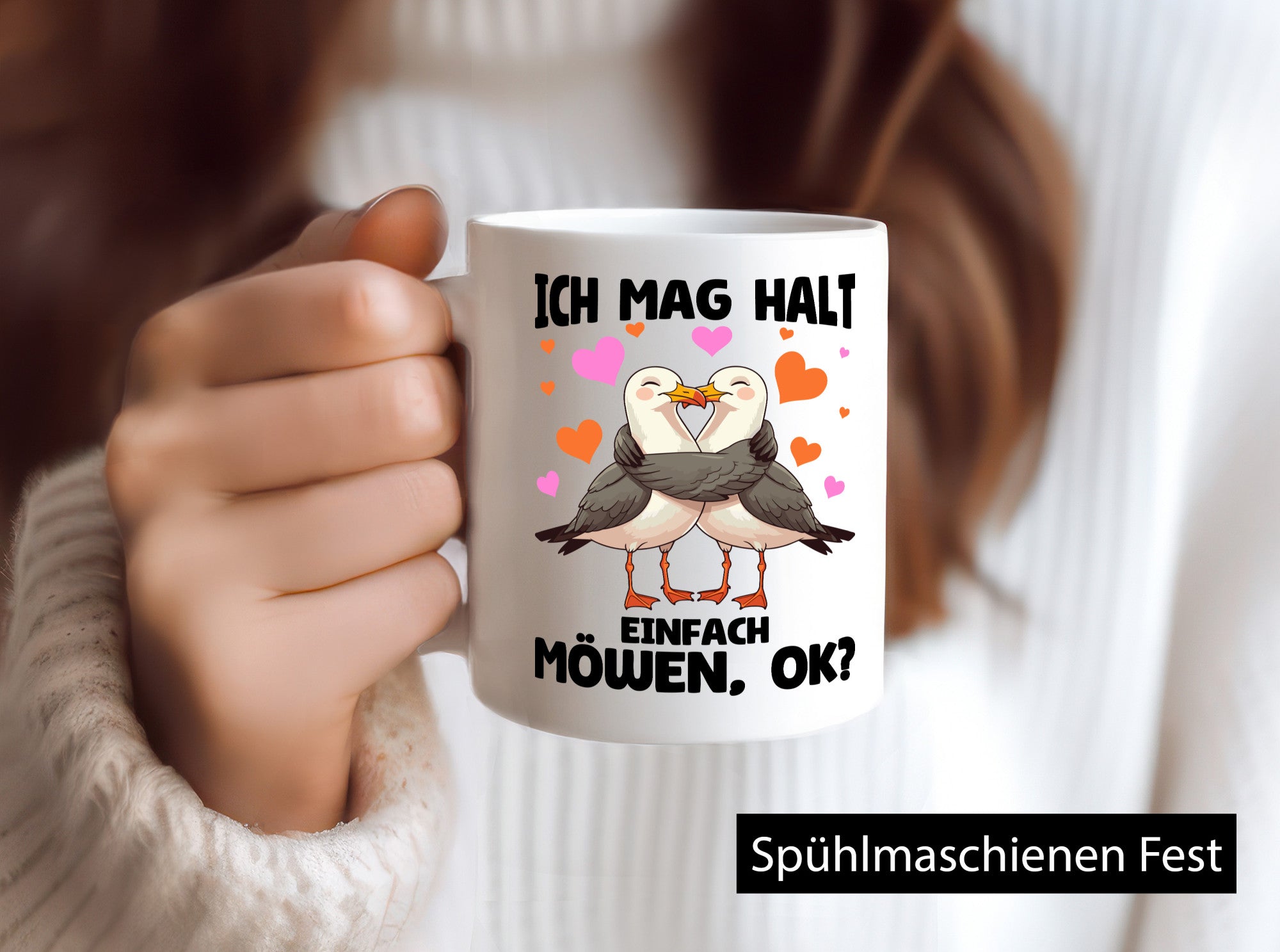 Ich mag halt einfach möwen ok | lustiger Spruch Geschenk Humor Geschenkidee