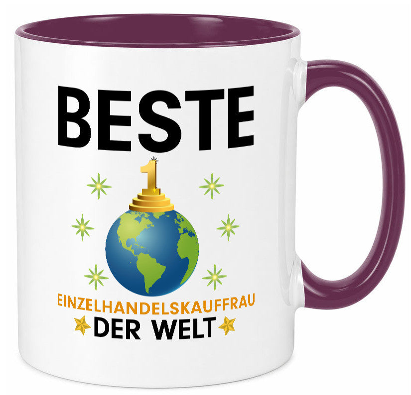 Welt Beste Einzelhandelskauffrau | Einzelhandel Geschenkidee Humor Tasse
