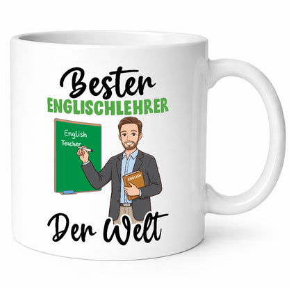 Bester Englischlehrer | Schule Englisch v2 Humor Geschenkidee Tasse