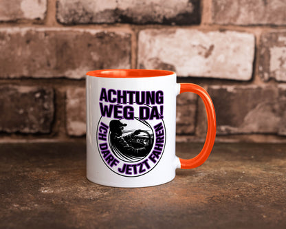 Achtung weg da ich darf jetzt Fahren | Führerschein lustig Humor Geschenkidee